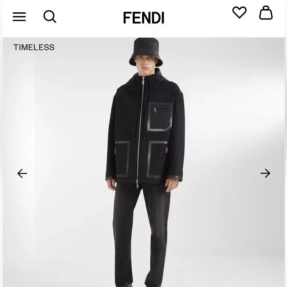 Fendi FF jacquard fabric bucket hat unisex